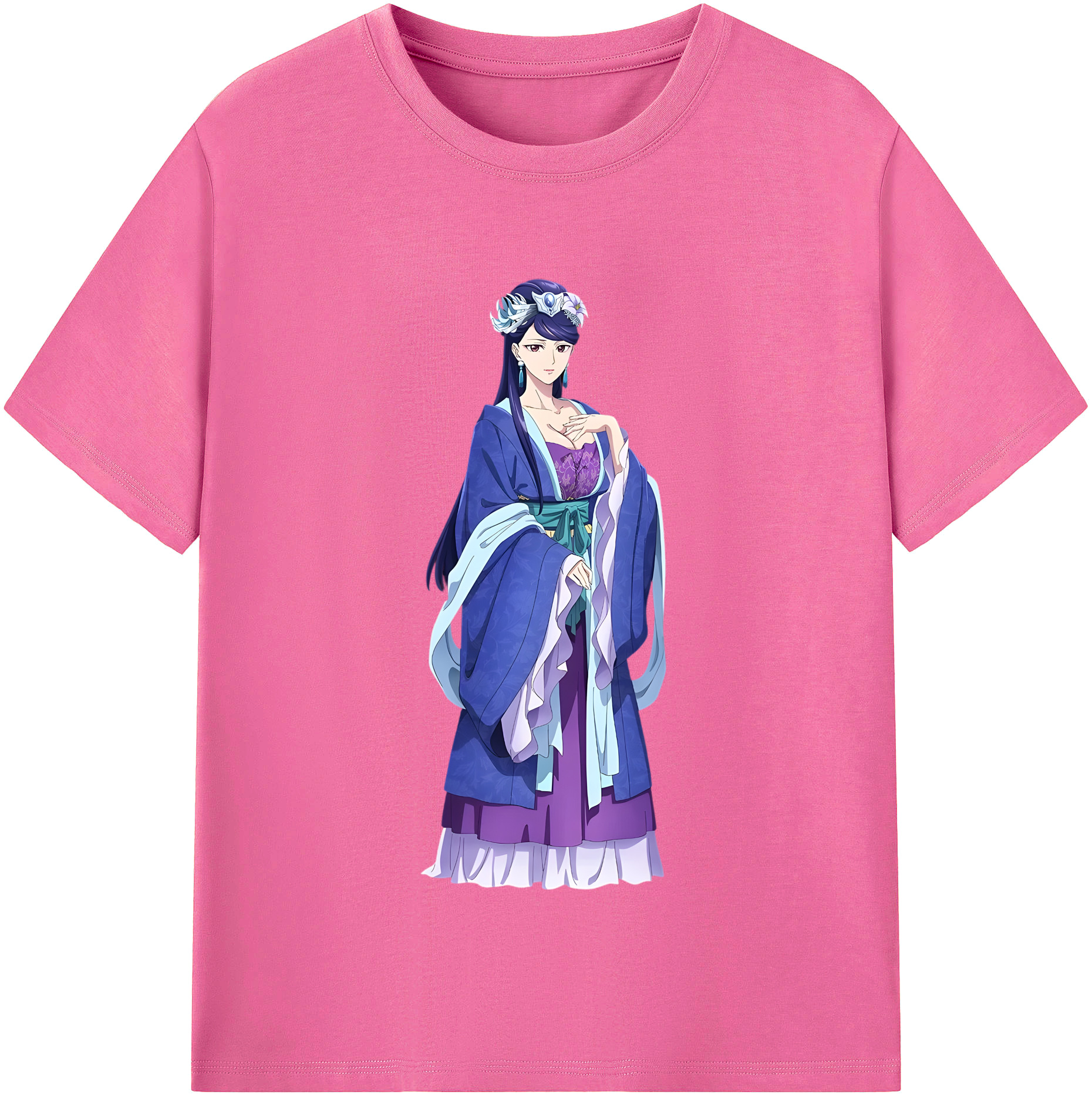 （画像用） 薬屋のひとりごと The Apothecary Diaries レディースカジュアルプリントTシャツ（綿100％）